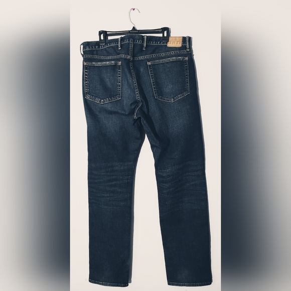 GAP 1969 Indigo Destructed/Repaired Stretch Slim Fit Jeans - 36x32 - Picture 14 of 14